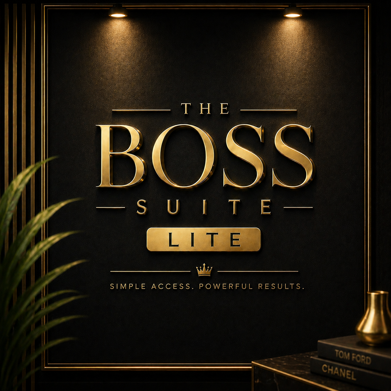Boss Suite Lite luxury logo artwork.