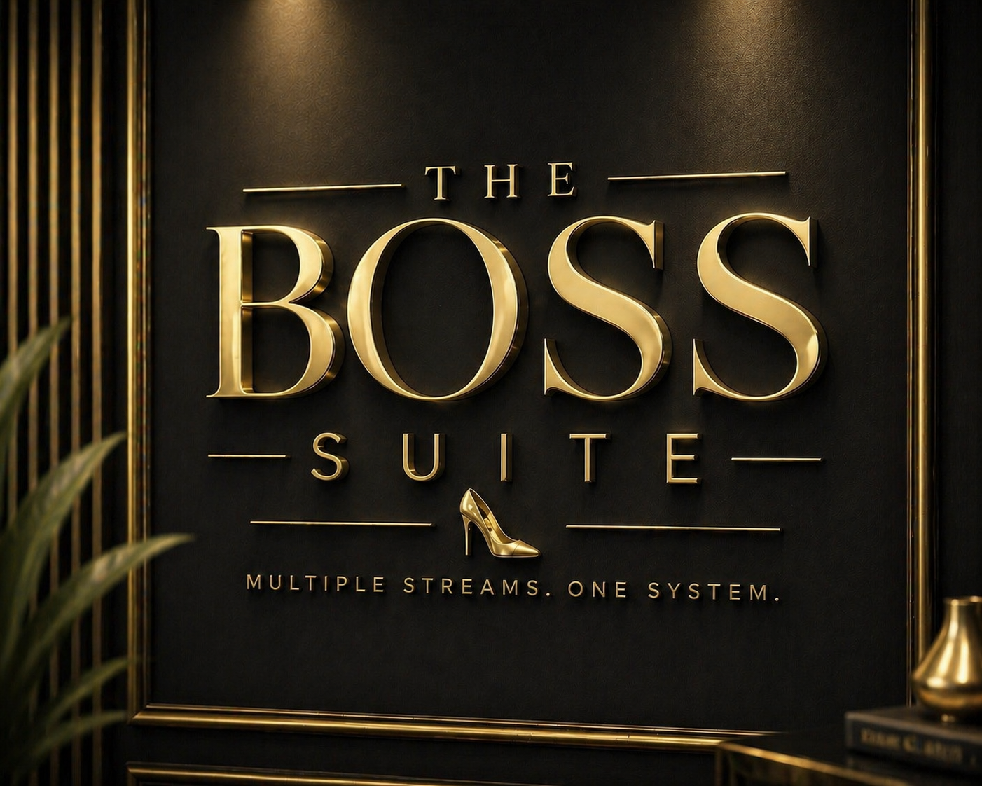 Boss Suite luxury logo artwork.